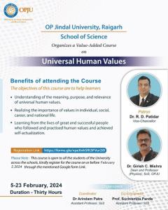 Value-Added Course on Universal Human Values