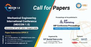 Mechanical Engineering International Conference (MEICON 1.0)
