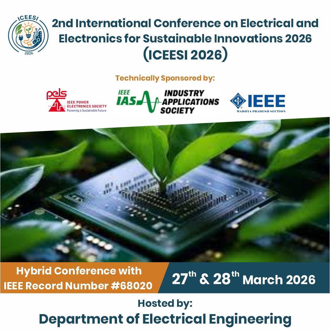 2nd International Conference on Electrical and Electronics for Sustainable Innovations (ICEESI-2026)